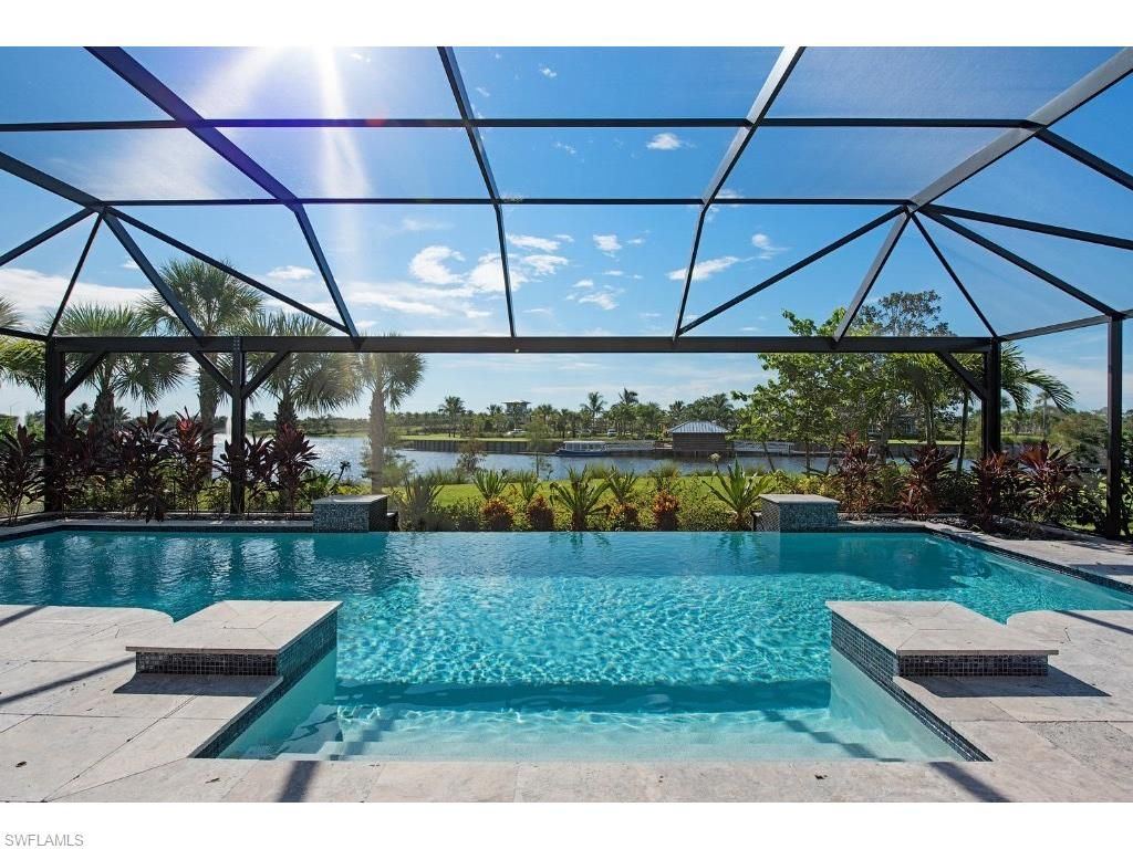 Waterfront pool enclosure in Rockledge FL by ELSO Contracting